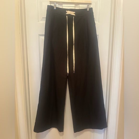 Commense Plain Drawstring Wide-Leg Pants - Picture 6 of 9